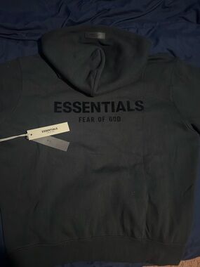 Essentials Fear of God Black Hoodie